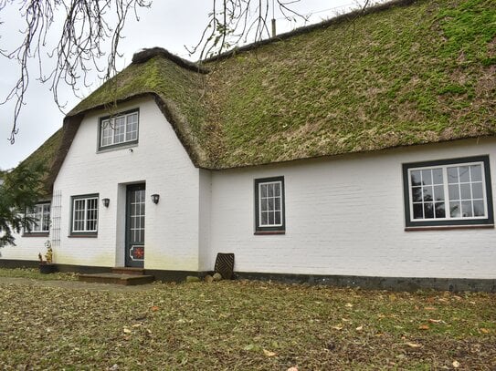 Schönes Haus unter Reet in der nähe der dänischen Grenze