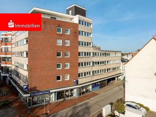 Zwei-Zimmer-Wohnung mit Fahrstuhl und Dachterrasse in Elmshorner Innenstadt