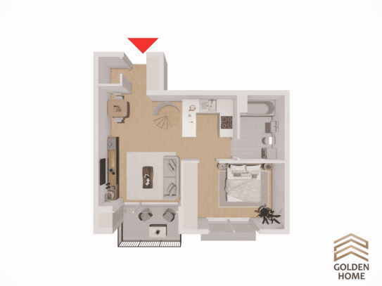 Hochwertige Erdgeschosswohnung malerischem Ausblick