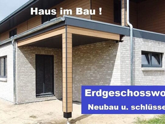 NEU !! Wohnen am Nord-Ostseekanal - Erdgeschosswohnung, Neubau u. schlüsselfertig in Schülp