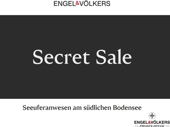 SECRET-SALE: Seltene Liegenschaft mit direktem Seezugang am südlichen Bodenseeufer