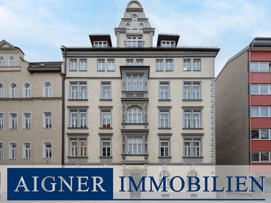 AIGNER - Wunderschöne 4-Zimmer Altbauwohnung mit Balkon mitten in Neuhausen