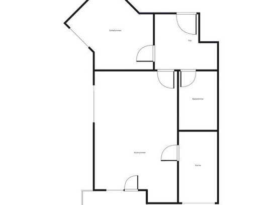 Perfekt für Singles und Paare: frisch sanierte 2-Zimmer-Wohnung