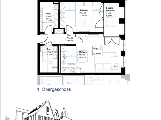 Neubauwohnung im Zentrum von Emsbüren (WHG 10)