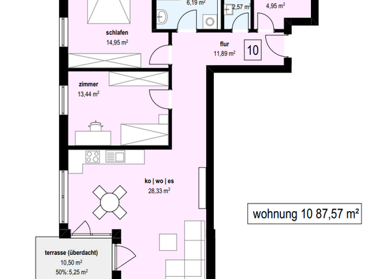 Neubauwohnung in Äpfingen Wohnung 10