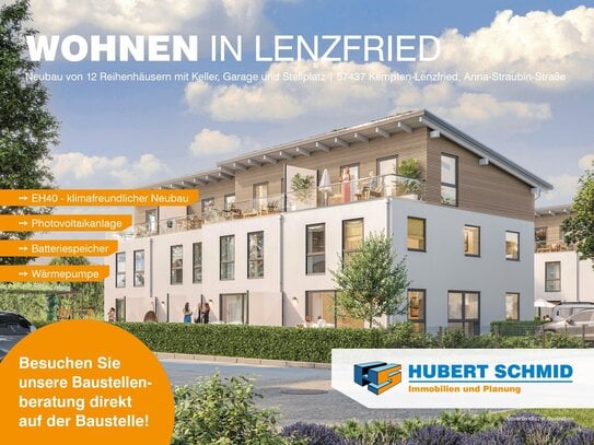 Wohnen in Lenzfried - Neubau von 4 Doppelhaushälften und 12 Reihenhäusern