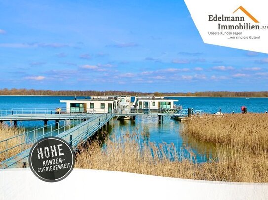 Renditeobjekt auf dem Wasser! Hausboot mit zwei Ebenen, Schlafzimmern, Seeterrassen in Ribnitz!