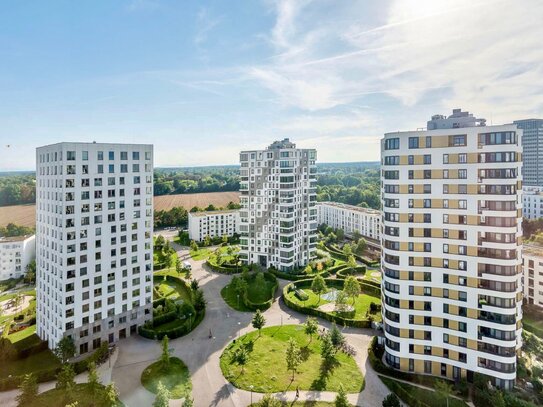 Luxuriöse 3 Zimmer Wohnung mit Balkon, hochwertiger EBK in schönster Lage in München Obersendling