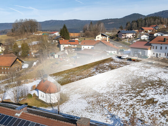 Ihr Baugrundstück mit traumhaften Bergpanorma in Drachselsried/Grafenried!