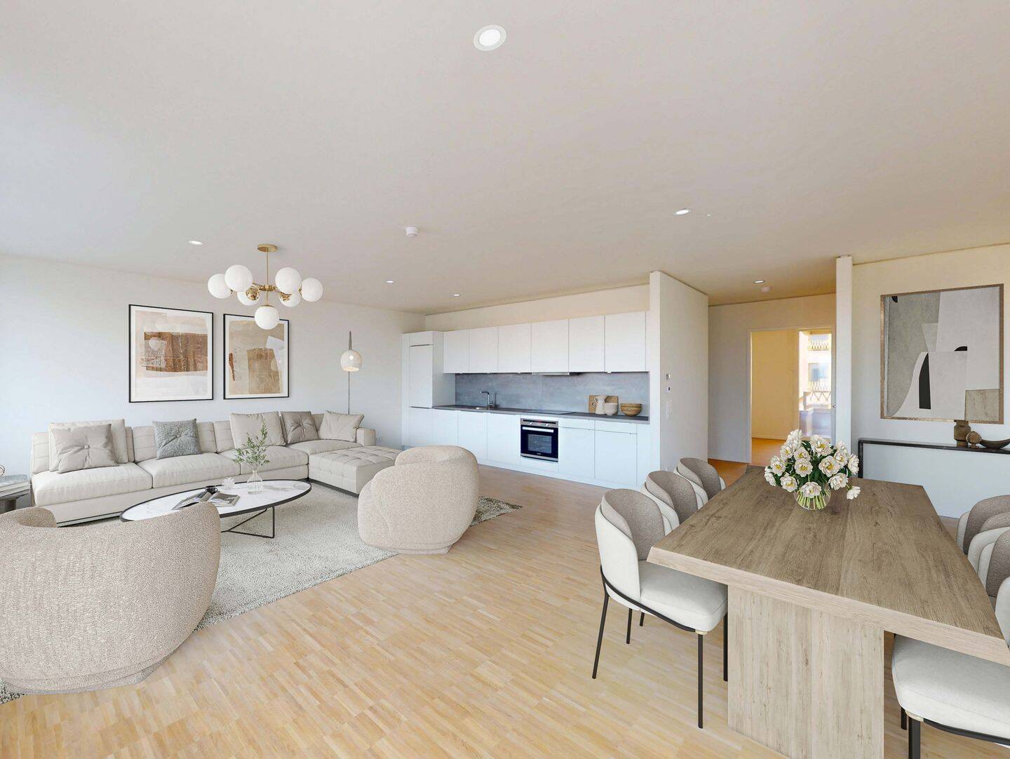 Brigh and Stylish - Modernes 2-Zimmer-Apartment mit Loggia im Crown II - Photo 1