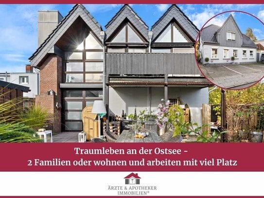 Traumleben an der Ostsee - 2 Familien oder wohnen und arbeiten mit viel Platz