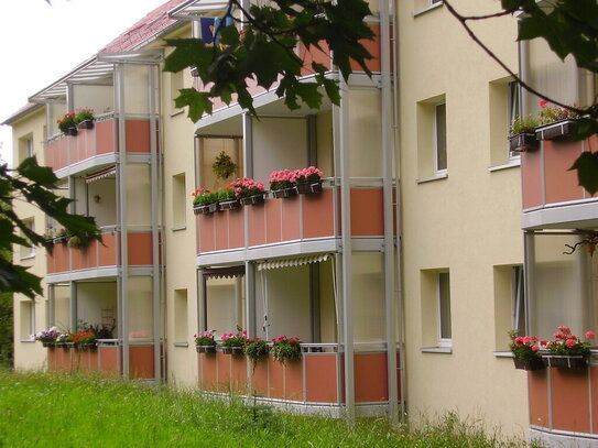 Im Grünen gelegene 3-Raum-Wohnung mit Balkon