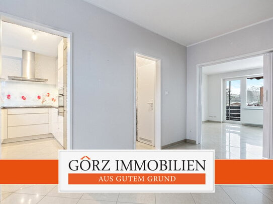 Modernisierte 3-Zimmer Wohnung mit eigener Heizung und West-Balkon