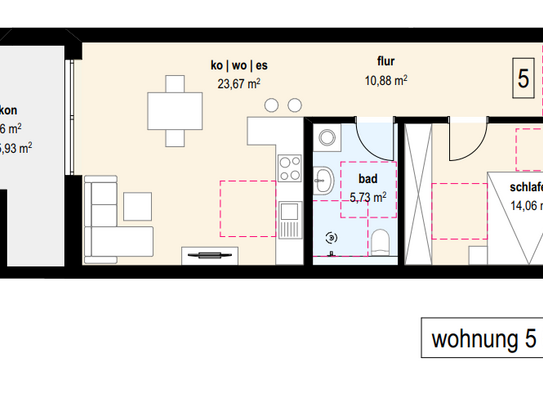 Neubauwohnungen in Äpfingen Wohnung 5