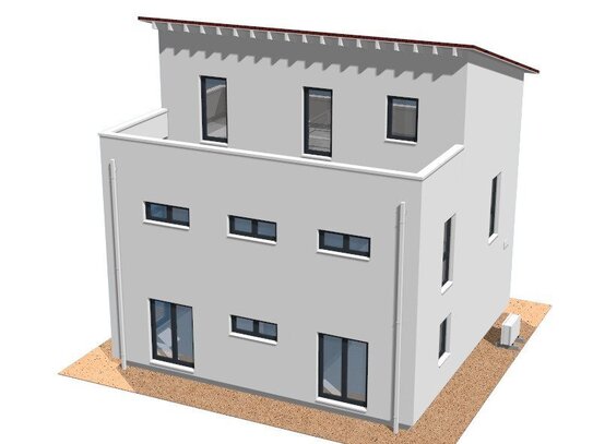 Modernes Haus mit Dachterrasse auf Bodenplatte technikfertig inkl Grundstück "14 Wochen Lieferung"* Mit Liefer-und Prei…