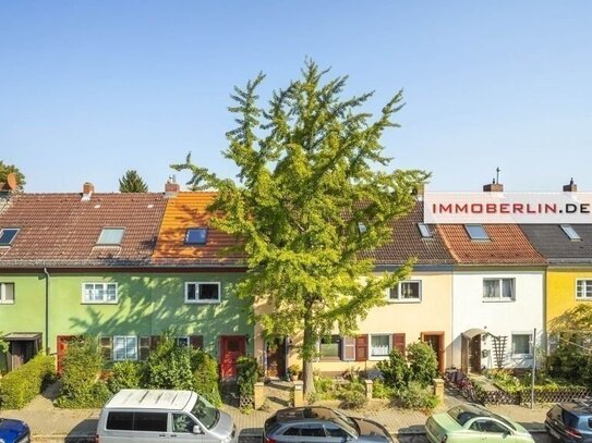 IMMOBERLIN.DE - Feiner Klassiker in Toplage: Frisch saniertes Reihenhaus mit Gartenidylle in der Hufeisensiedlung