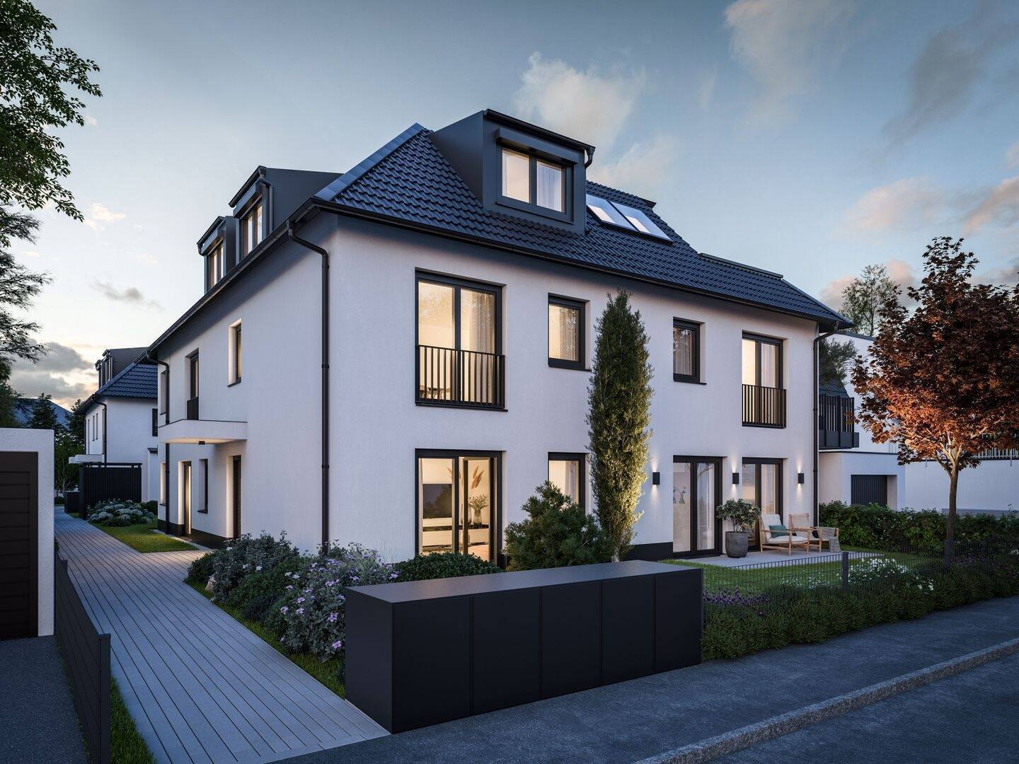 Moderne Neubau-DG-Wohnung mit sonniger Dachterrasse, München-Waldtrudering