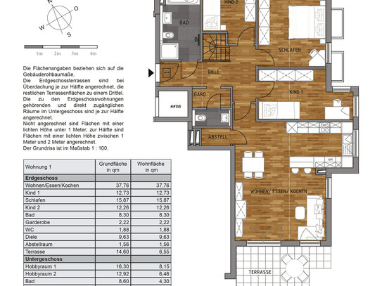 NEUBAU +++ 6 - Zi.- Wohnung mit Hobbyraum und großem Garten