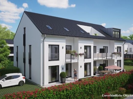 4-Zi-Neubauwohnung mit Terrasse und Garten, Küche, Wärmepumpe und Photovoltaik mit Batteriespeicher