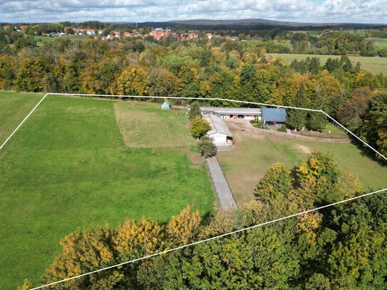 Eine kleine Ranch"Zechenhaus" in Alleinlage im Harz- 11.510 m²+ Wohnhaus+ Ferienwohnung+ Pferdestall