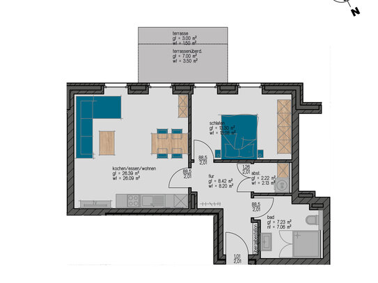 Wohnen in zentraler Lage - Neubau-Erdgeschosswohnung