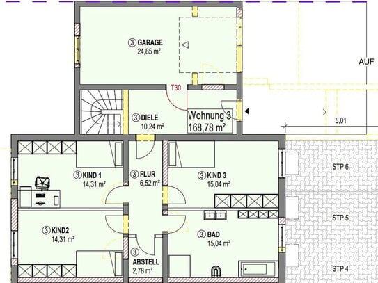 Das Haus im Haus - große 6-Zimmer-Wohnung über 2 Etagen