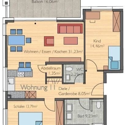 3-Zimmer-Neubau-Wohnung zu vermieten