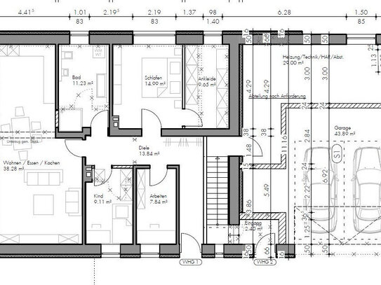 Komplett Sanierte 4-Zimmer Wohnung inkl. Garage EG