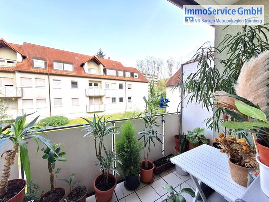 Vermietete 1-Zimmer-Wohnung mit Balkon und TG-Stellplatz in Erlangen-Bruck!