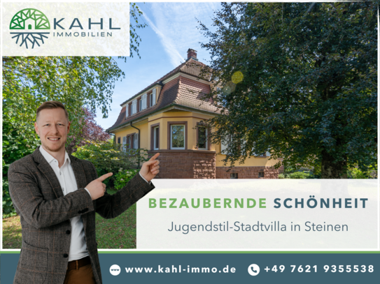 Exklusive Jugendstilvilla in erstklassiger Lage: Ihr Traumhaus im Herzen von Steinen