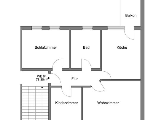 Geräumige 3- Zimmer Wohnung mit Balkon zu vermieten!!!