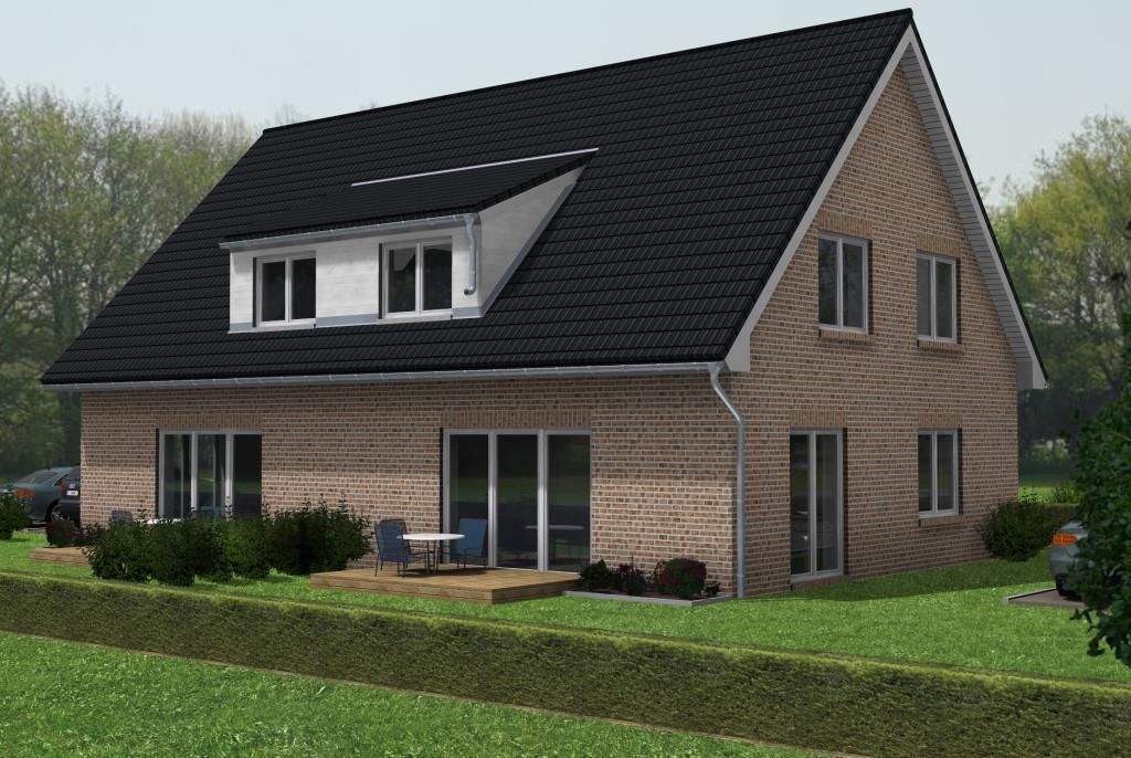 Geplantes Neubauvorhaben - Doppelhaushälfte mit Feldblick