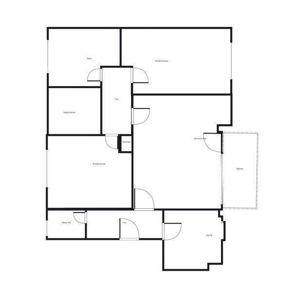 Familienfreundliche 3,5-Zimmer-Wohnung mit Einbauküche - Photo 1
