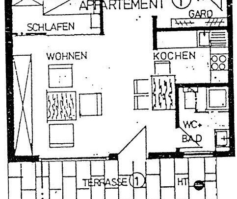 Exklusive 1,5-Zimmer Apartment in Unterjettingen