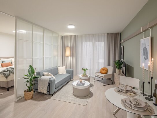 HAVENS LIVING: ERSTBEZUG Kategorie Spacious, 1,5 Zimmer vollmöbliertes Apartment, Design TECH