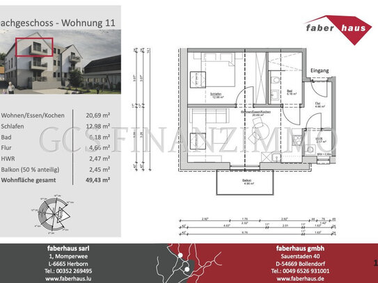 Hochwertige Neubauwohnung in Kordel, KfW 40 EE und ISB förderfähig, provisionsfrei