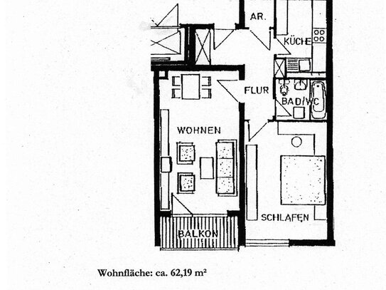 Verkauf 2-Zimmer- Wohnung