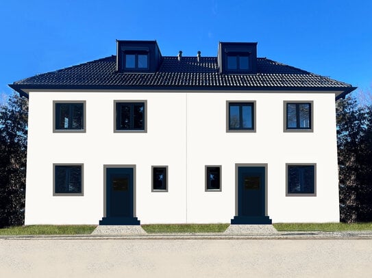 Einmalige Gelegenheit: Neubau: Moderne, hochwertige DHH-Villa in begehrter Wohnlage Vaterstetten