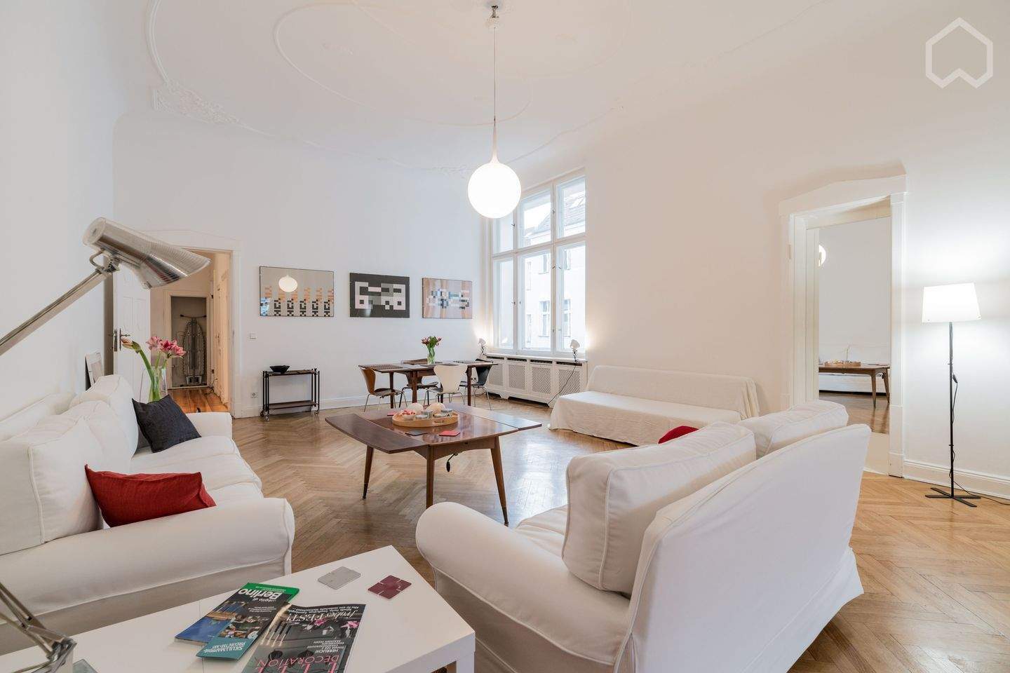 Wunderschöne, große Altbauwohnung mit Designer-Möbeln in Berlin-Charlottenburg - Foto 1