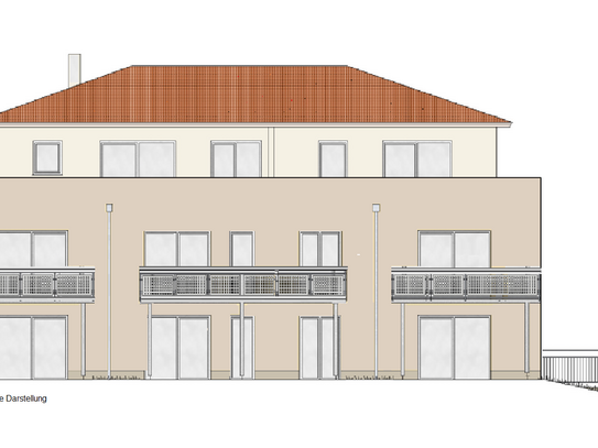 Bald bezugsfertig! 3,5-Zi.-EG-Neubau-Wohnung mit hohem Standard und großzügigem Gartenanteil direkt vor der Terrasse