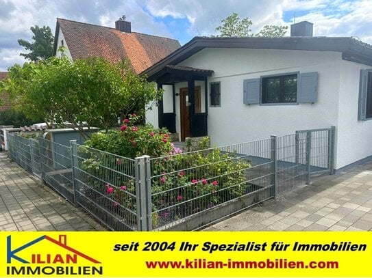 KILIAN IMMOBILIEN! IHRE CHANCE AUF EINEN RENOVIERTEN BUNGALOW MIT 93 M² WFL. IN BELIEBTER LAGE VON ROTH! EBK * GARAGE!