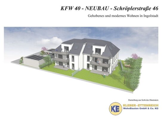 BAUBEGINN ERFOLGT! 2,5 ZKB in 6-Fam.haus, TOP-LAGE, IN-RINGSEE, ca. 71 qm, Balkon, Aufzug, Carport