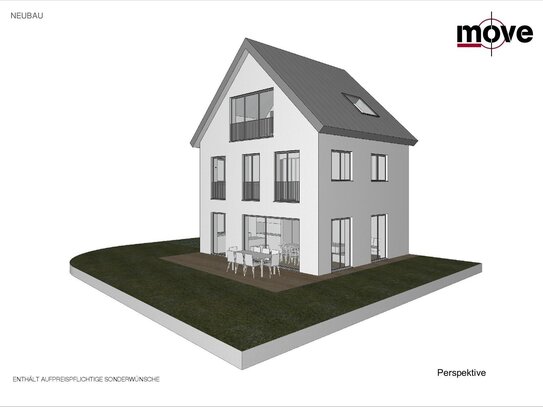 Neubauprojekt, Einfamilienhaus Südlage in St. Leon-Rot (OT: St. Leon, ruhig & naturnah)