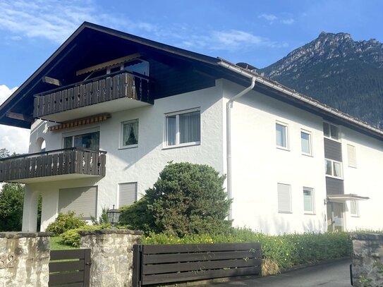 Garmisch: Vermietetes Appartement mit Süd-West-Balkon in bester Wohnlage