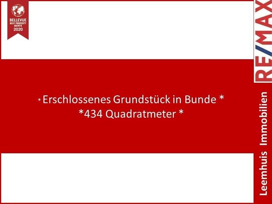 * Grundstück in TOP-Lage in Bunde *