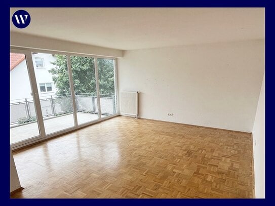 Direkt einziehen! 3-Raum-Wohnung mit Süd-Balkon, Wannenbad, Gäste-WC, Parkett + Aufzug