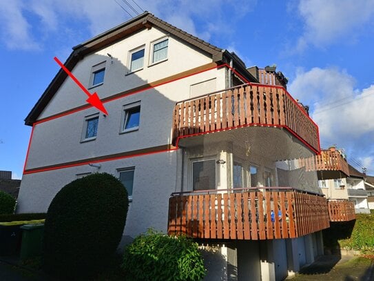 3-Zimmer-Wohnung mit großem Balkon und Garage