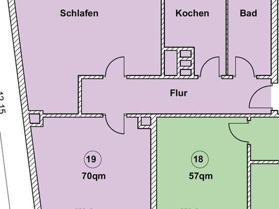 Schöne 2-Zimmer-Dachgeschosswohnung in toller Stadtlage von Karlsruhe