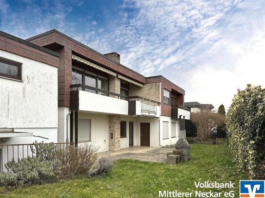 Exklusiver Bungalow mit viel Platz und unverbaubarer Aussicht in Wendlingen am Neckar