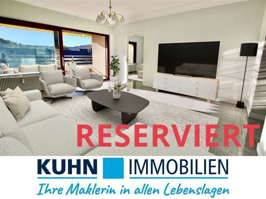 Niveauvolle Dachterrassenwohnung im Herzen von Bad Kissingen, ganztägig anfahrbar.